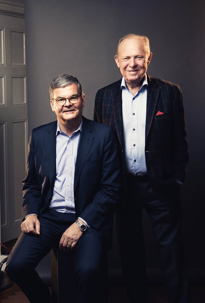 Göran Espelund och Anders Lannebo, grundare av Lannebo Fonder