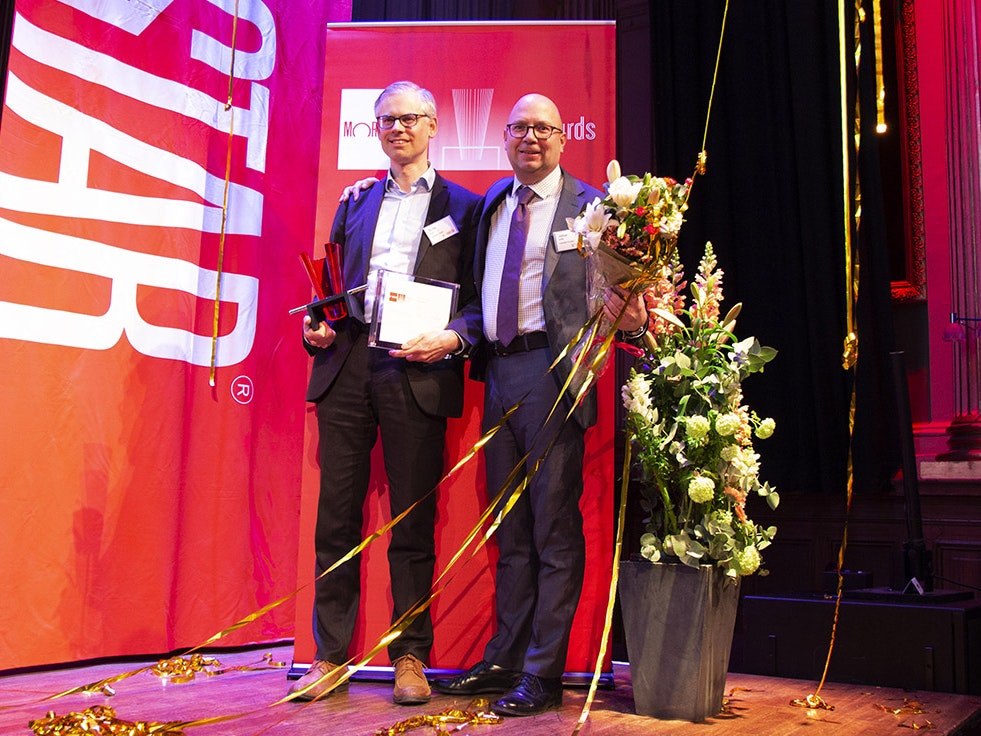 Martin och Johan på scenen 400×267