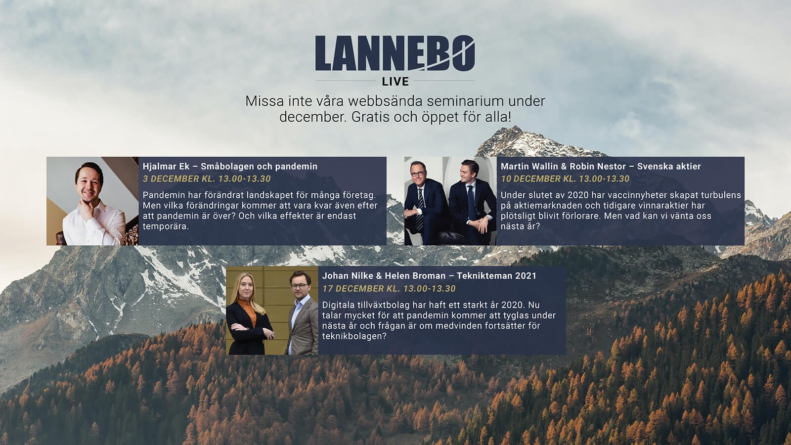 Lannebo Live liggande december